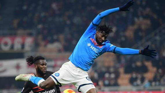 Napoli, Anguissa ha accusato un risentimento muscolare all'adduttore: il comunicato 14 Napoli, Anguissa ha accusato un risentimento muscolare all'adduttore: il comunicato