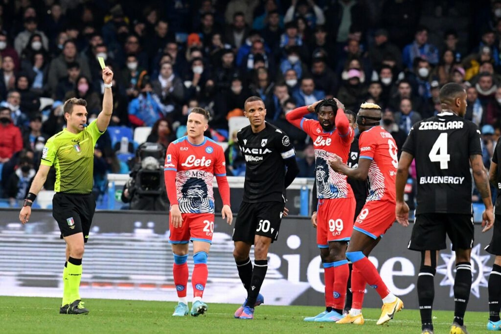 Ammonizione di Osimhen in Napoli-Udinese, Rocchi spiega la decisione 8 Ammonizione di Osimhen in Napoli-Udinese, Rocchi spiega la decisione