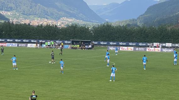 Senza i big il Napoli vince il primo test stagionale: 6-1 all'Anaune, a segno Politano e Olivera