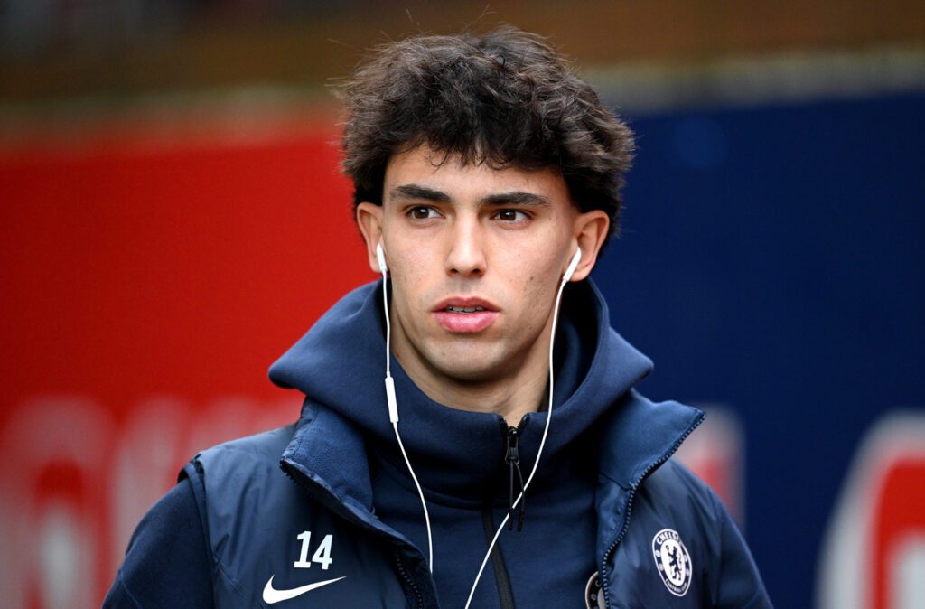 Joao Felix of Chelsea arrives at the stadium prior to the Premier League match between Crystal Palace FC and Chelsea FC at Selhurst Park on January 04, 2025 in London, England. (Photo by Justin Setterfield/Getty Images) (Milan links)