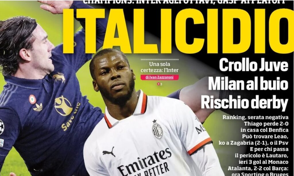Today’s Papers – Juve and Milan collapse, extraordinary Inter