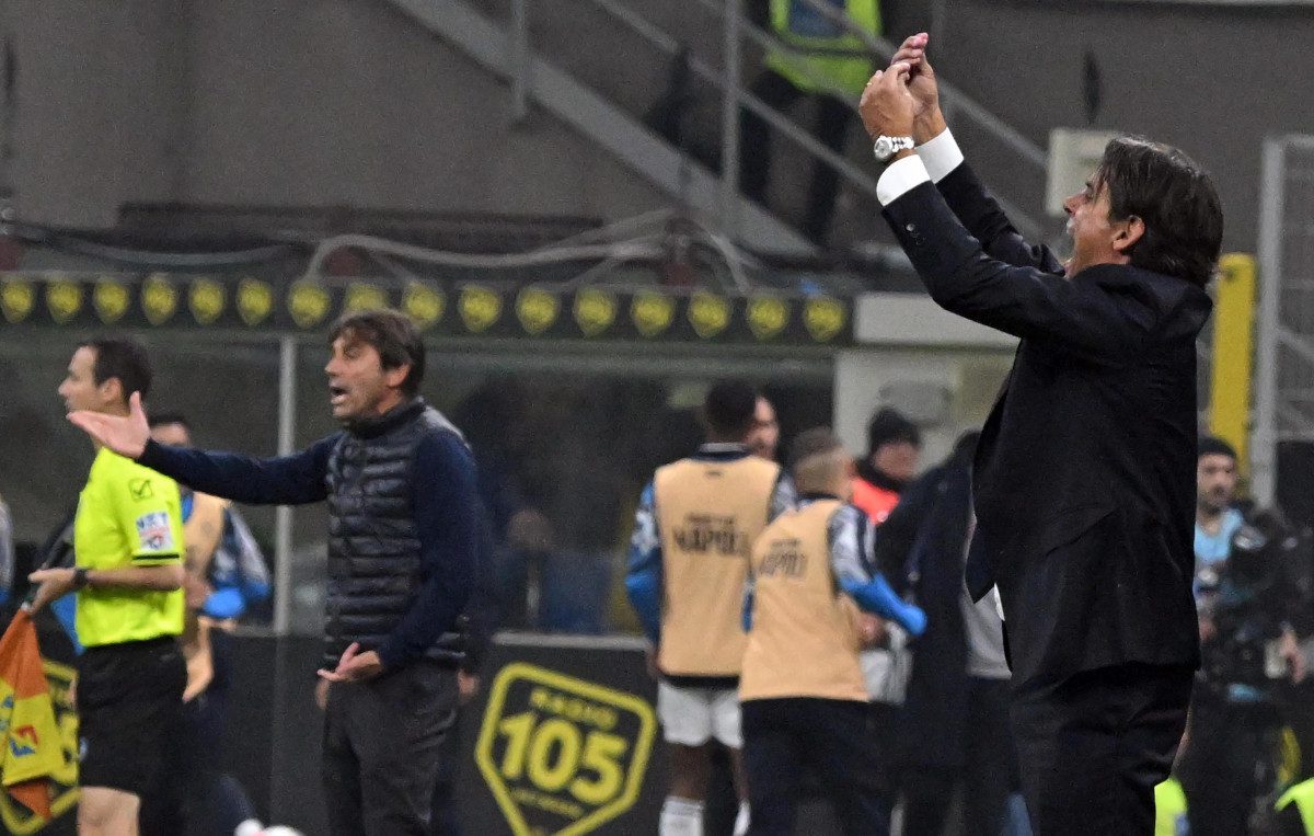 One remaining scenario for a Serie A title play-off to decide 2024-25 title 6 epa11713791 Inter Milans coach Simone Inzaghi gestures during the Italian Serie A soccer match between Inter and Napoli at Giuseppe Meazza stadium in Milan, Italy, 10 November 2024. EPA-EFE/NICOLA MARFISI