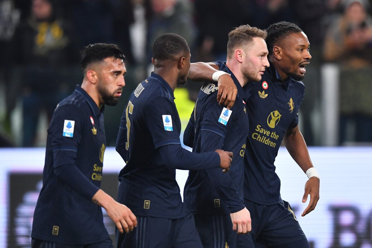 Motta confirms Juventus absences and outlines Atalanta difficulty: ‘Very special team’ 9 TURIN, ITALY - MARCH 03: Teun Koopmeiners of Juventus celebrates scoring his team's second goal with teammate Khephren Thuram during the Serie A match between Juventus and Verona at Allianz Stadium on March 03, 2025 in Turin, Italy. (Photo by Valerio Pennicino/Getty Images)