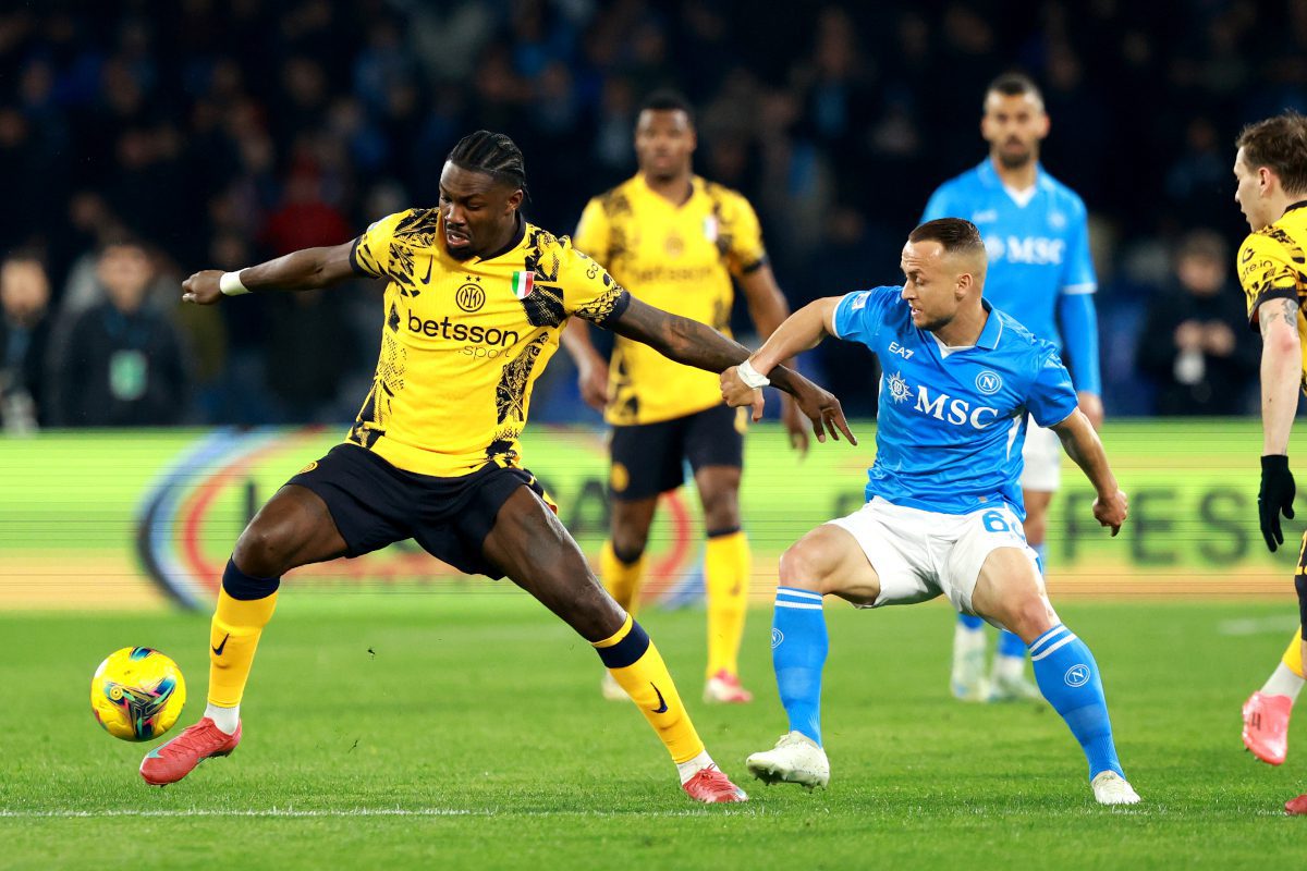 What Napoli need to beat Inter to Serie A title this fine settimana: Every possible scenario 5 NAPLES, ITALY - MARCH 01: Stanislav Lobotka of Napoli competes for the ball with Marcus Thuram of Inter during the Serie A match between Napoli and FC Internazionale at Stadio Diego Armando Maradona on March 01, 2025 in Naples, Italy. (Photo by Francesco Pecoraro/Getty Images)