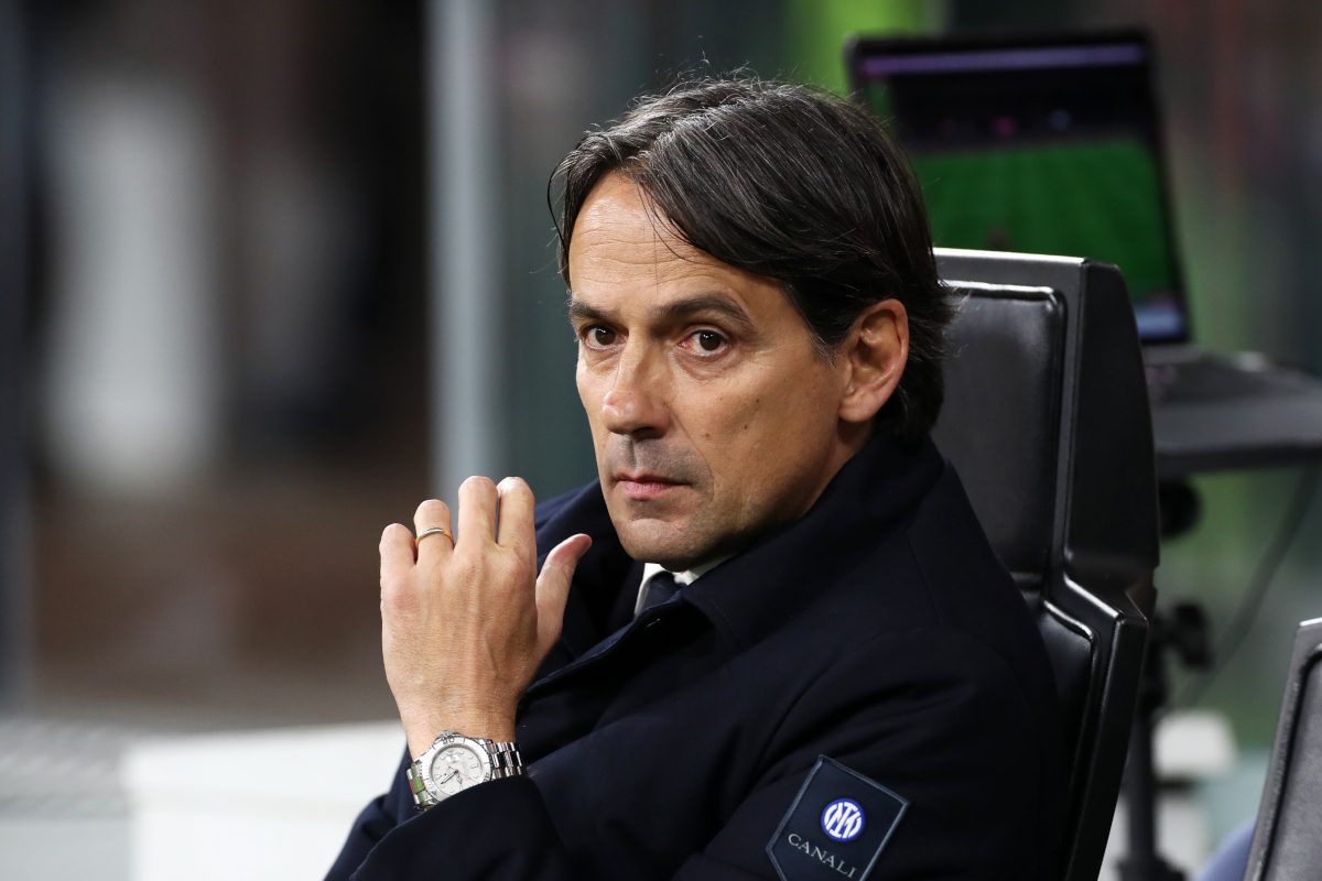 What Calhanoglu suspension means for Inter, Napoli and Barcelona 9 MILAN, ITALY - APRIL 02: Simone Inzaghi, Head Coach of FC Internazionale, looks on from the dugout prior to the Coppa Italia Semi Final match between AC Milan and FC Internazionale at Stadio Giuseppe Meazza on April 02, 2025 in Milan, Italy. (Photo by Marco Luzzani/Getty Images)