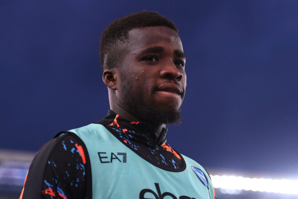 UDINE, ITALY - MAY 06:Hamed Junior Traorè of SSC Napoli looks on during the Serie A TIM match between Udinese Calcio and SSC Napoli at Dacia Arena on May 06, 2024 in Udine, Italy. (Photo by Alessandro Sabattini/Getty Images)