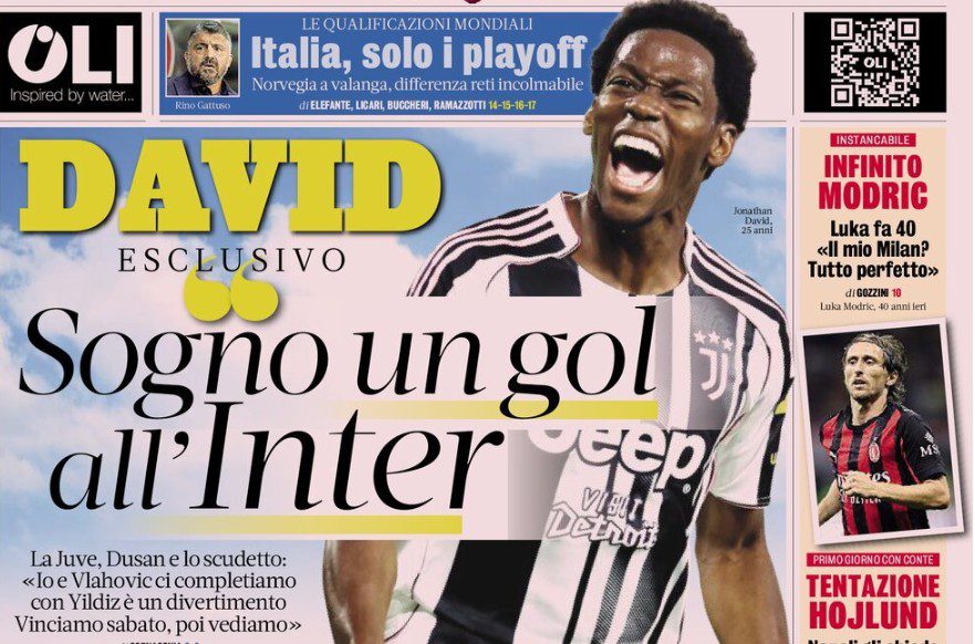 Today’s Papers – Italy World Cup playoff nightmare, David’s dream 10 Today’s Papers – Italy World Cup playoff nightmare, David’s dream