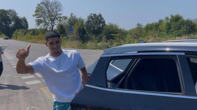 Inter, Anan Khalaili arriva a Milano: ecco le immagini