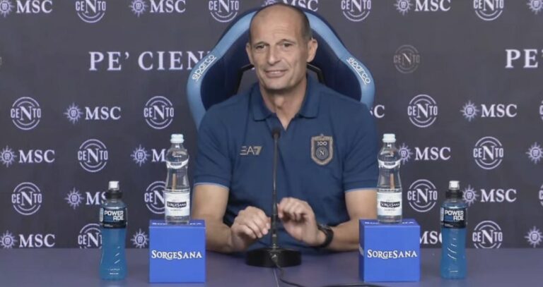 Allegri avverte il Napoli: «La Juve non è morta»
