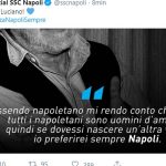 Napoli, il messaggio a De Crescenzo