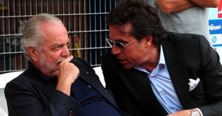 De Laurentiis: "Non sto mettendo alla porta Giuntoli. Qualcuno forse desidera che io metta un po' tutti alla porta"