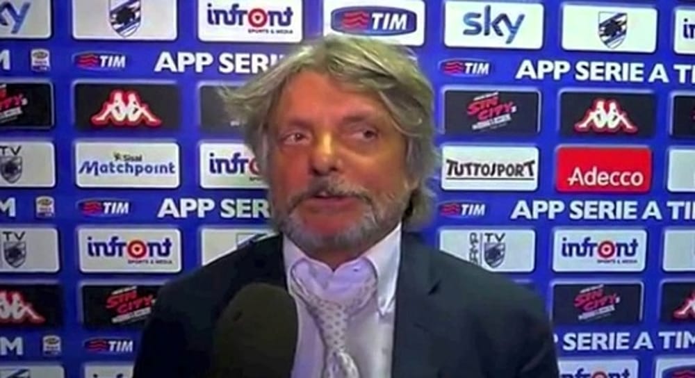 Samp-Napoli, Ferrero: "Amo la napoletanità. Voglio battere De Laurentiis perchè mi piace quando rosica"