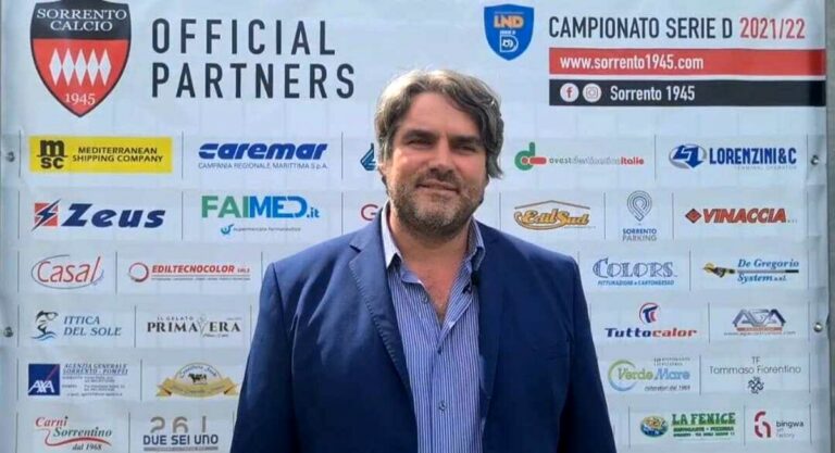 Sorrento, il presidente Cappiello: "Puntiamo alla salvezza in tempi rapidi e non solo. Il ritorno dei tifosi è importante"
