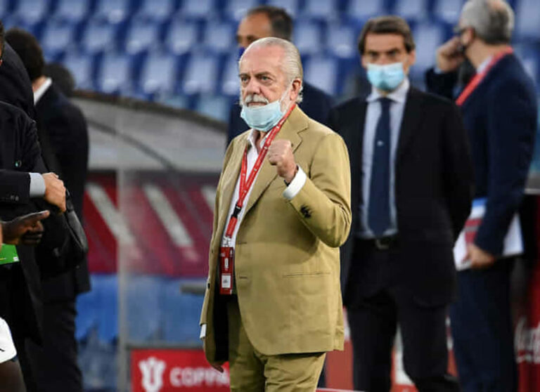 Juve-Napoli: De Laurentiis ringrazia squadra, staff e Spalletti
