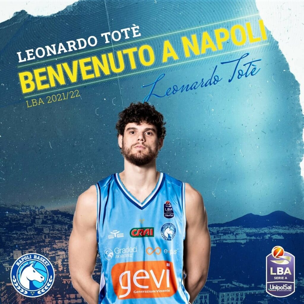 Nuovo colpo di mercato del Napoli Basket: arriva Leonardo Totè