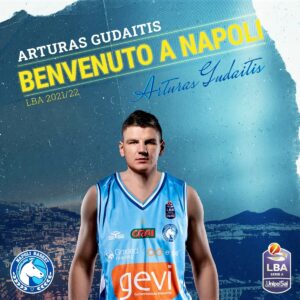 Basket, colpo della Gevi Napoli: arriva il lituano Gudaitis