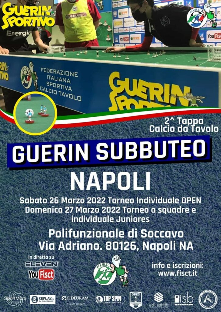 Il Guerin Subbuteo sbarca anche a Napoli: l'evento