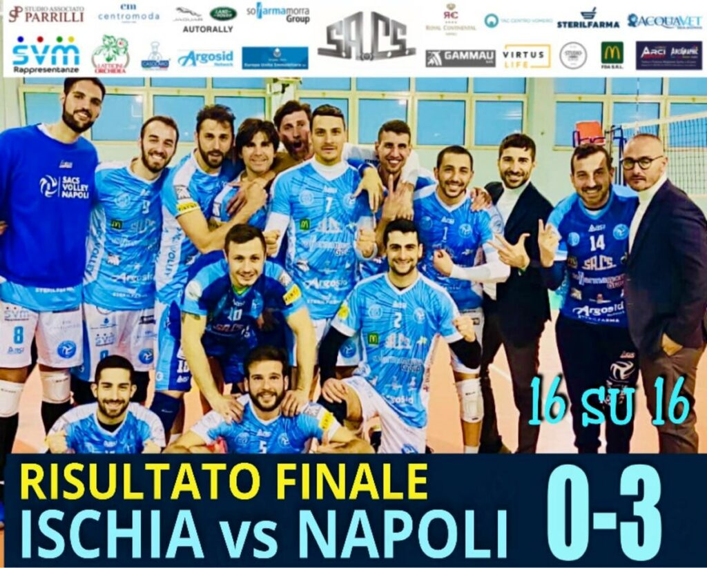 Il Team Volley Napoli non si ferma più, 3-0 a Ischia