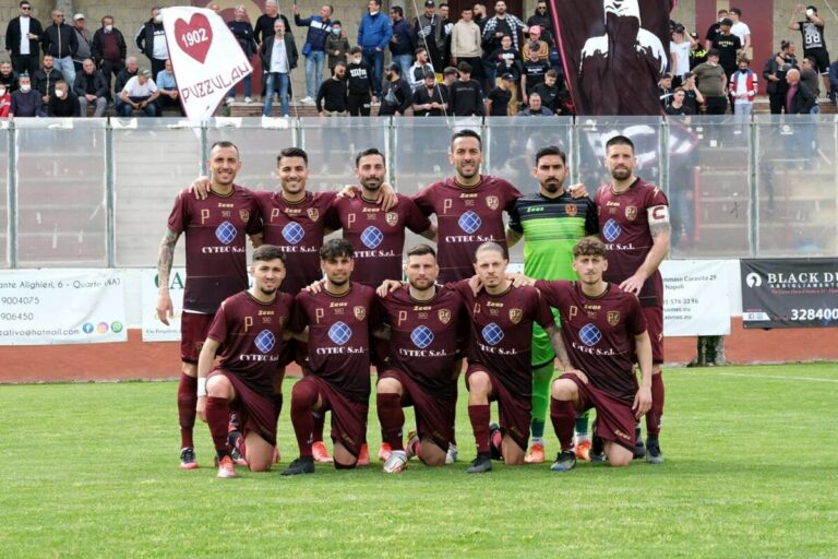 Eccellenza Campania/Girone B - Puteolana, la vetta è tua: goleada alla Nuova Napoli Nord e vittoria del torneo per i Diavoli Rossi