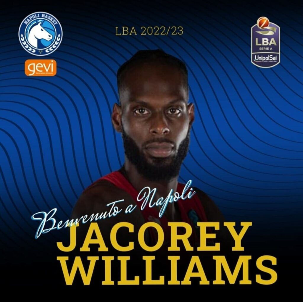 Napoli Basket, colpo sotto canestro: arriva JaCorey Williams