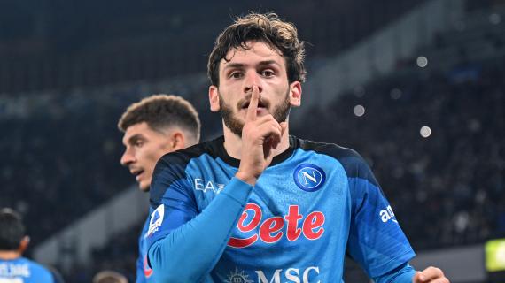 Napoli, l'uomo dei big-match è pronto: contro la Roma torna Kvaratskhelia