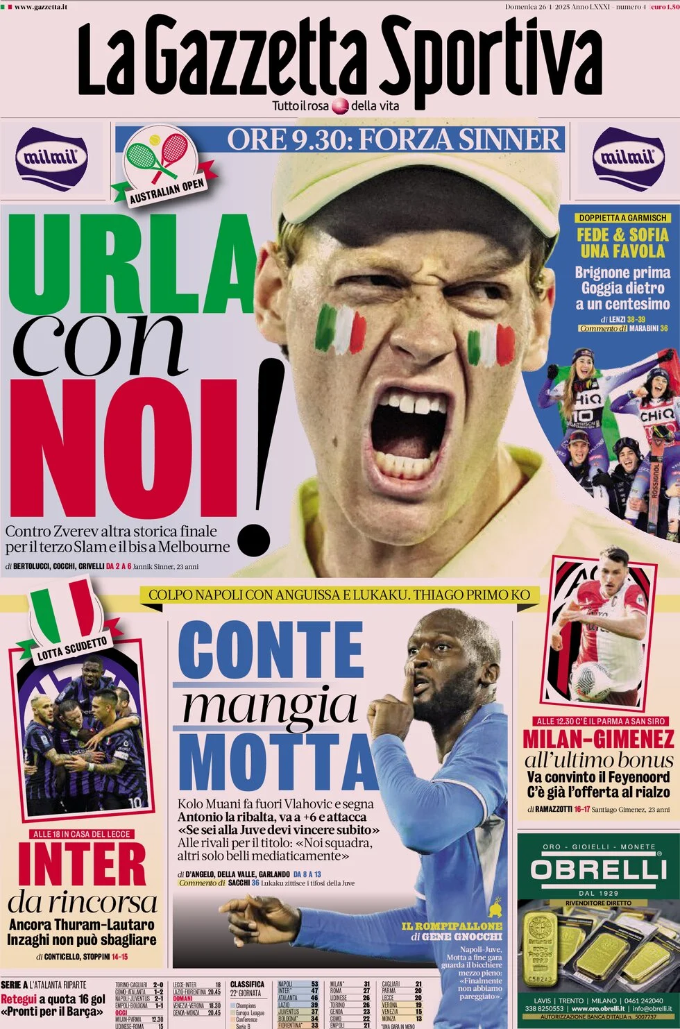 Today’s Papers: This is Conte, No Juventus growth 7