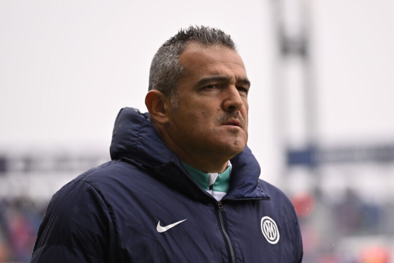 BOLOGNA, ITALY - FEBRUARY 26: Massimiliano Farris of FC Internazionale during the Serie A match between Bologna FC and FC Internazionale at Stadio Renato Dall'Ara on February 26, 2023 in Bologna, . (Photo by Alessandro Sabattini/Getty Images)