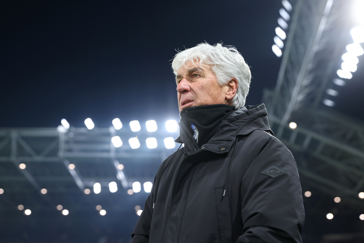 BERGAMO, ITALY - JANUARY 14: Gian Piero Gasperini Head Coach of Atalanta BC looks on prior to the Serie A match between Atalanta and Juventus at Gewiss Stadium on January 14, 2025 in Bergamo, Italy. (Photo by Francesco Scaccianoce/Getty Images)