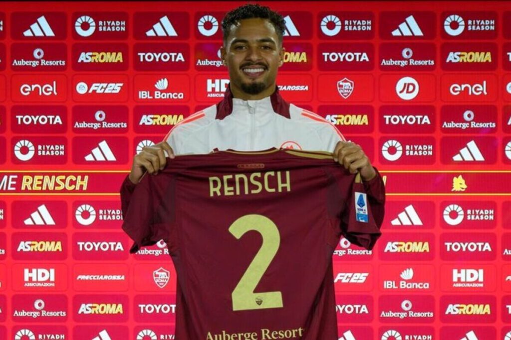 Official: Roma sign Devyne Rensch from Ajax (picture via www.asroma.com/it)