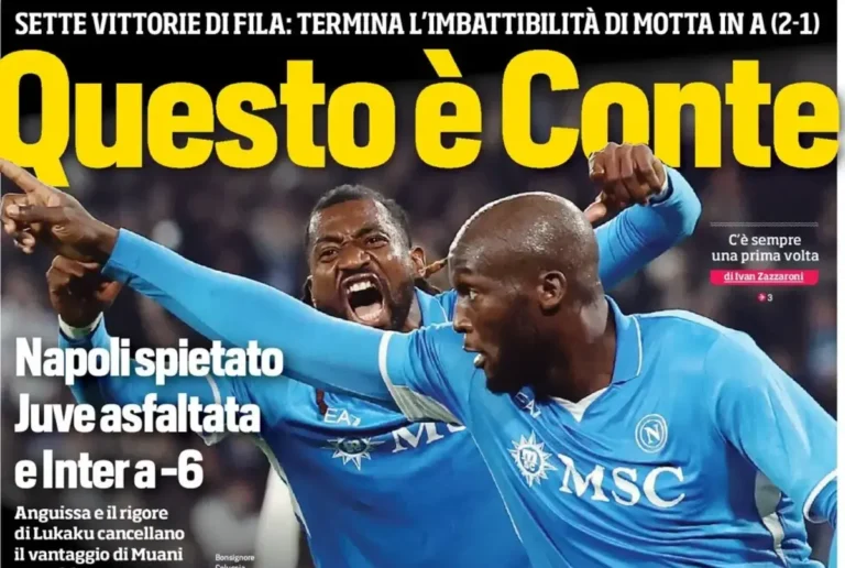 Today’s Papers: This is Conte, No Juventus growth