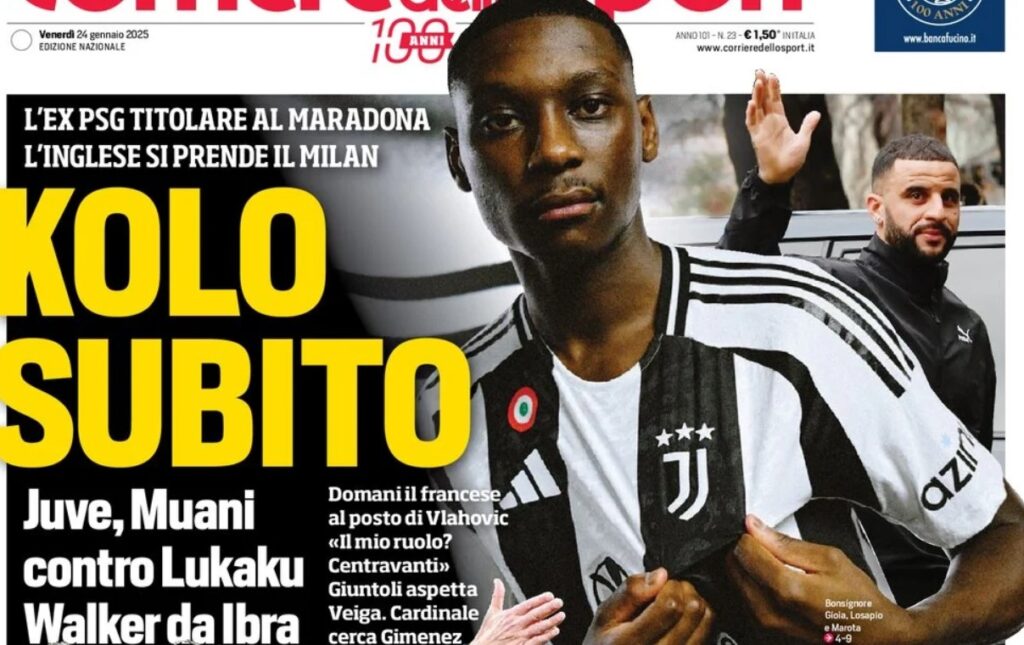 Today’s Papers – Europe derby, two new Juventus signings