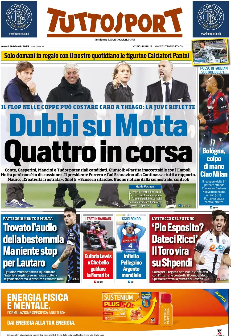 Today’s Papers – Milan nightmare, possible Motta replacements at Juventus 6