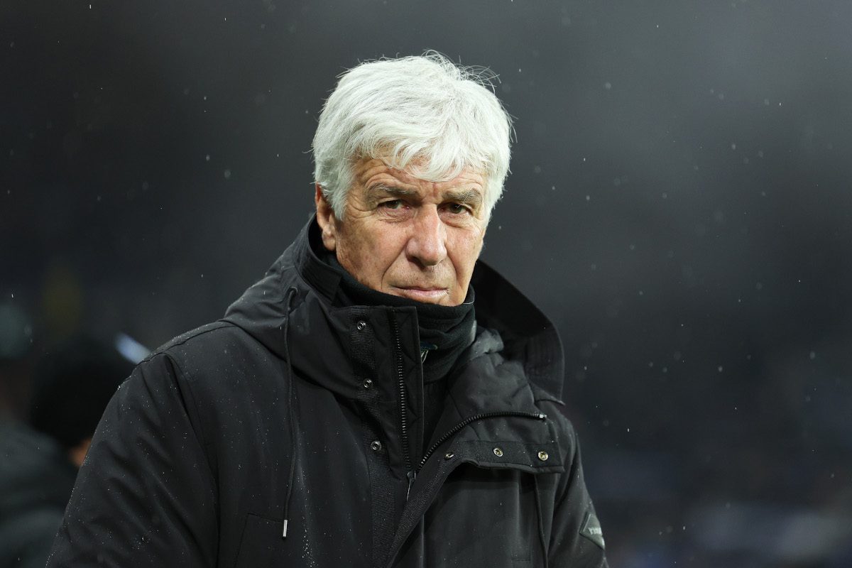 BERGAMO, ITALY - FEBRUARY 01: Gian Piero Gasperini, Head Coach of Atalanta, looks on prior to the Serie A match between Atalanta and Torino at Gewiss Stadium on February 01, 2025 in Bergamo, Italy. (Photo by Francesco Scaccianoce/Getty Images)