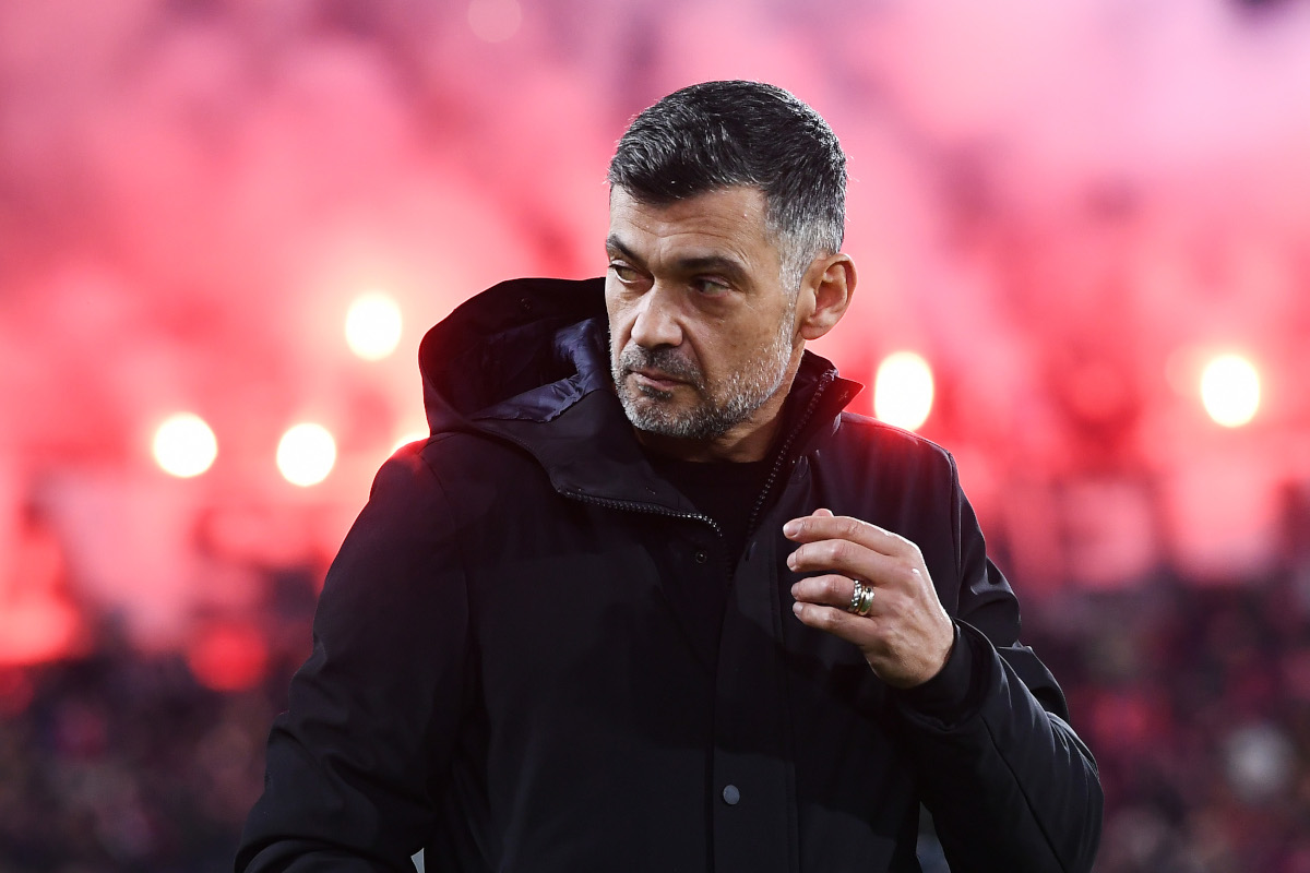 BOLOGNA, ITALY - FEBRUARY 27: Sergio Conceicao, Head Coach of AC Milan, looks on prior to the Serie A match between Bologna and AC Milan at Stadio Renato Dall'Ara on February 27, 2025 in Bologna, Italy. (Photo by Alessandro Sabattini/Getty Images)