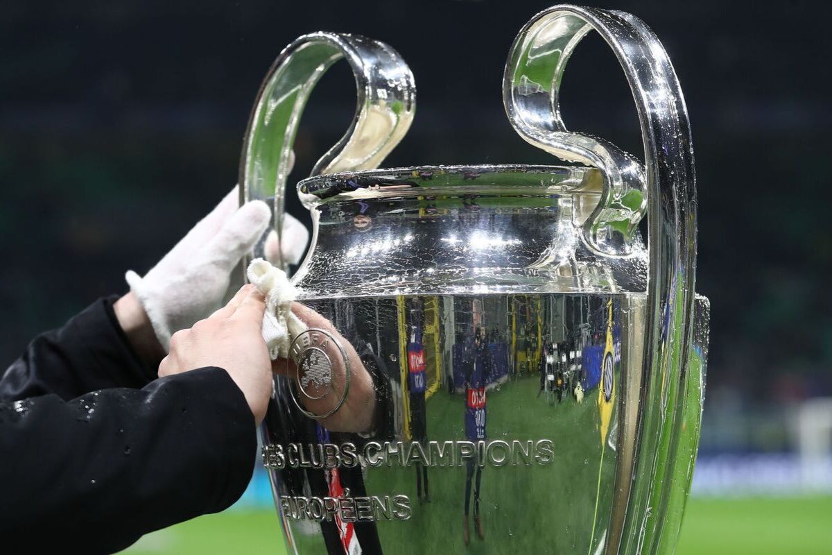 What Juventus, Roma and Lazio need for Champions qualification 6 MILAN, ITALY - MARCH 11: The UEFA Champions League trophy is cleaned as it is displayed on a plinth at the side of the pitch prior to the UEFA Champions League 2024/25 UEFA Champions League 2024/25 Round of 16 Second Leg match between FC Internazionale Milano and Feyenoord at Stadio Giuseppe Meazza on March 11, 2025 in Milan, Italy. (Photo by Marco Luzzani/Getty Images)