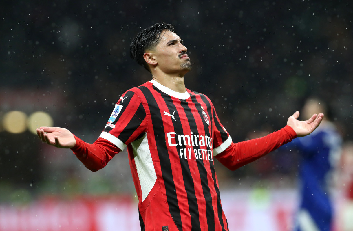 Exclusive: Fazzini for Torino under Baroni if Milan secure Ricci 6 MILAN, ITALY - MARCH 15: Tijjani Reijnders of AC Milan celebrates scoring his team's second goal during the Serie A match between AC Milan and Como at Stadio Giuseppe Meazza on March 15, 2025 in Milan, Italy. (Photo by Marco Luzzani/Getty Images)