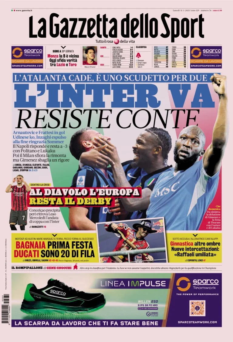 Today’s Papers – Conte resists, Yildiz untouchable