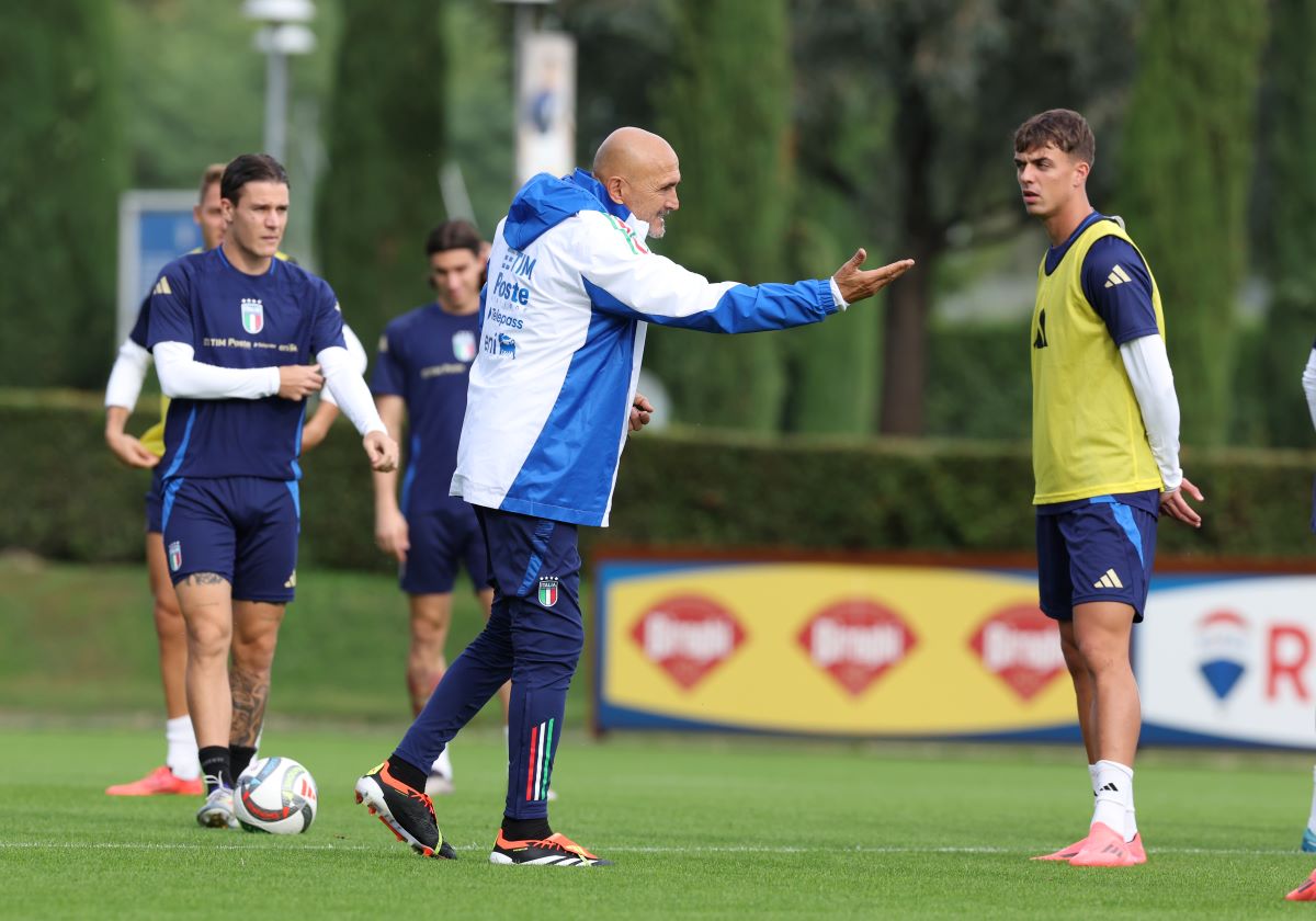 Three things spotted in Italy’s training session today 8 Spalletti in a training session for Italy
