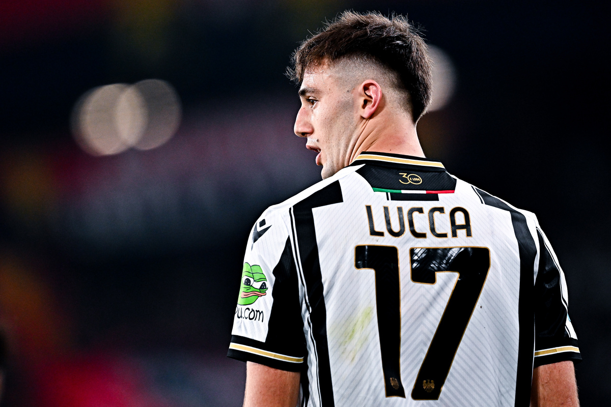 Milan line up four transfer options in case of Reijnders departure for Man City 7 GENOA, ITALY - APRIL 4: Lorenzo Lucca of Udinese looks on during the Serie A match between Genoa and Udinese at Stadio Luigi Ferraris on April 4, 2025 in Genoa, Italy. (Photo by Simone Arveda/Getty Images) (Inter, Milan and Napoli links)