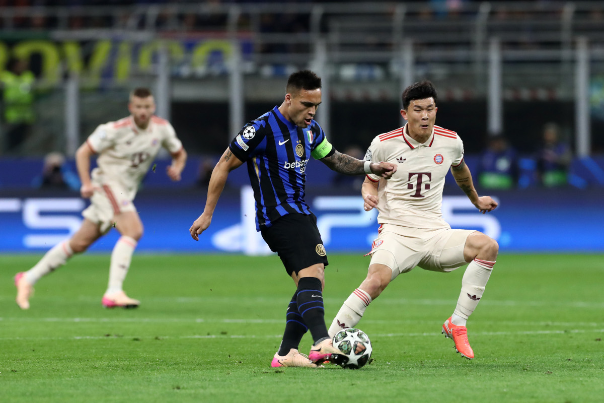 Milan transfers: Cambiaso and Udogie remain on radar as Kim offered 8 MILAN, ITALY - APRIL 16: Lautaro Martinez of FC Internazionale passes the ball under pressure from Kim Min-Jae of Bayern Munich during the UEFA Champions League 2024/25 Quarter Final Second Leg match between FC Internazionale Milano and FC Bayern München at San Siro on April 16, 2025 in Milan, Italy. (Photo by Marco Luzzani/Getty Images)