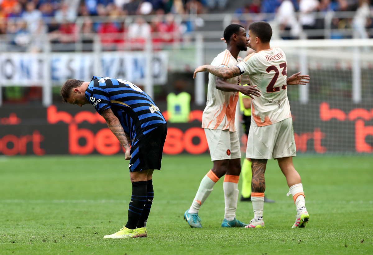 All the points Inter dropped that could prove fatal in the Scudetto race 10 MILAN, ITALY - APRIL 27: Marko Arnautovic of FC Internazionale looks dejected after the team's 1-0 defeat following the Serie A match between FC Internazionale and AS Roma at Stadio Giuseppe Meazza on April 27, 2025 in Milan, Italy. (Photo by Marco Luzzani/Getty Images)