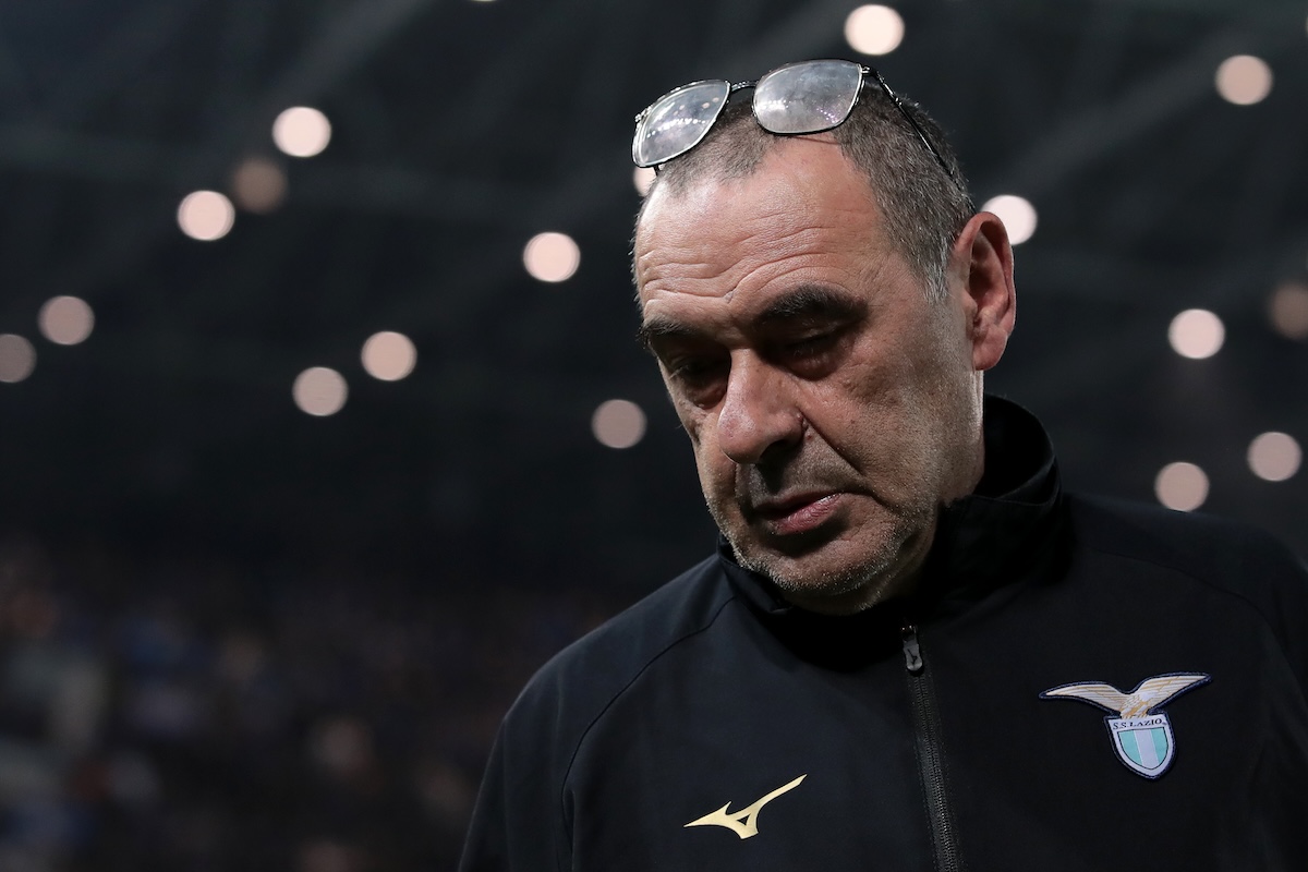 Exclusive – Sarri to Milan: new scenario emerges after December’s call 4 BERGAMO, ITALY - FEBRUARY 04: SS Lazio head coach Maurizio Sarri looks dejected during the Serie A TIM match between Atalanta BC and SS Lazio at Gewiss Stadium on February 04, 2024 in Bergamo, Italy. (Photo by Emilio Andreoli/Getty Images)