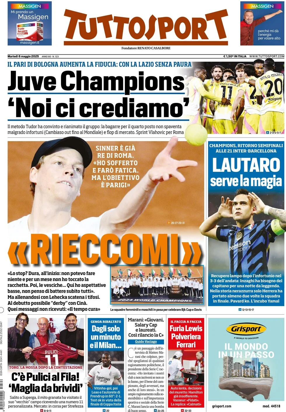 Today’s Papers – Go Inter, the biggest night of the year 10 Today’s Papers – Go Inter, the biggest night of the year 9