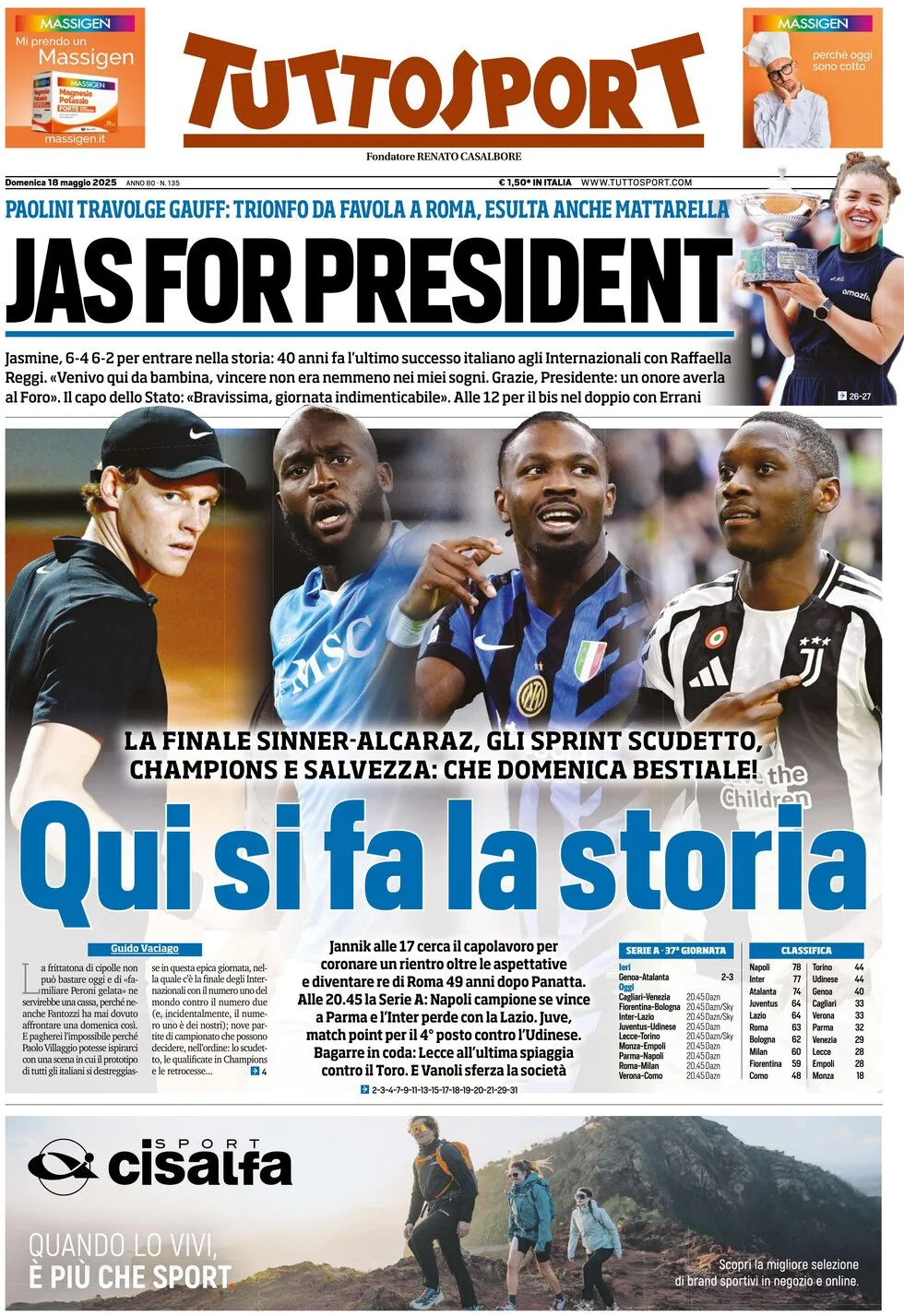 Today’s Papers: Scudetto night, Napoli and Inter judgement day 10 Today’s Papers: Scudetto night, Napoli and Inter judgement day 9