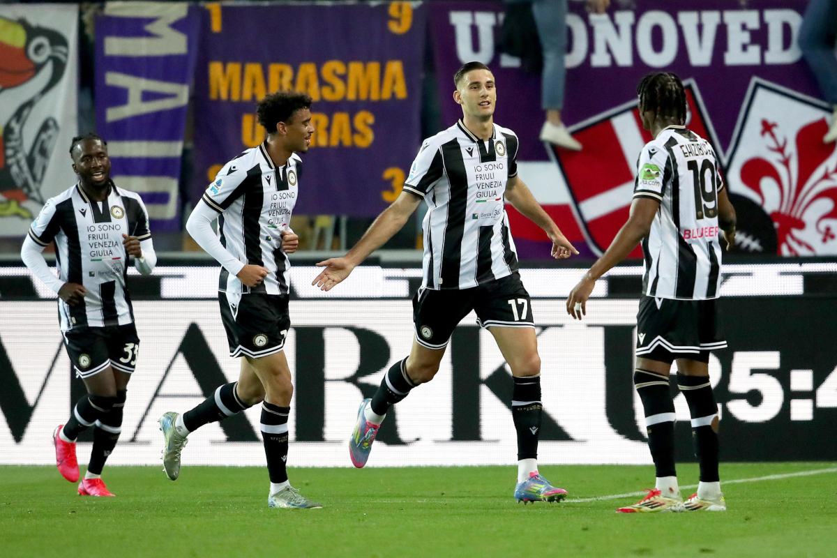 Udinese chief drops Lucca hint for Napoli if Nunez too expensive 6 epa12135325 Udinese's Lorenzo Lucca (C) jubilates with his teammates after scoring the goal during the Italian Serie A soccer match Udinese Calcio vs ACF Fiorentina at the Friuli - Bluenergy Stadium in Udine, Italy, 25 May 2025. EPA-EFE/GABRIELE MENIS