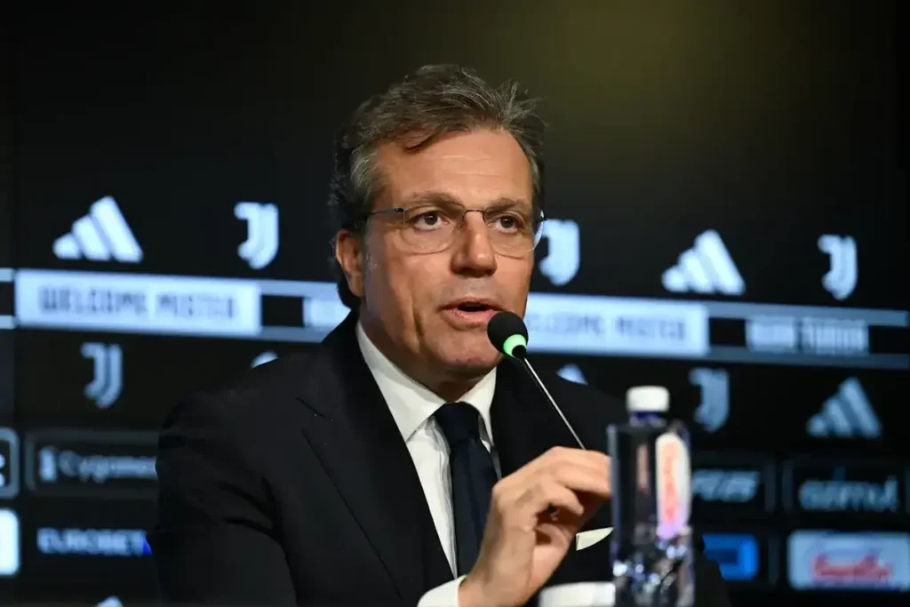 Juventus director Giuntoli under scrutiny regardless of Coppa Campioni placement 84 Cristiano Giuntoli during Igor Tudor's introductory press conference at Juventus (picture: www.juventus.com/it)