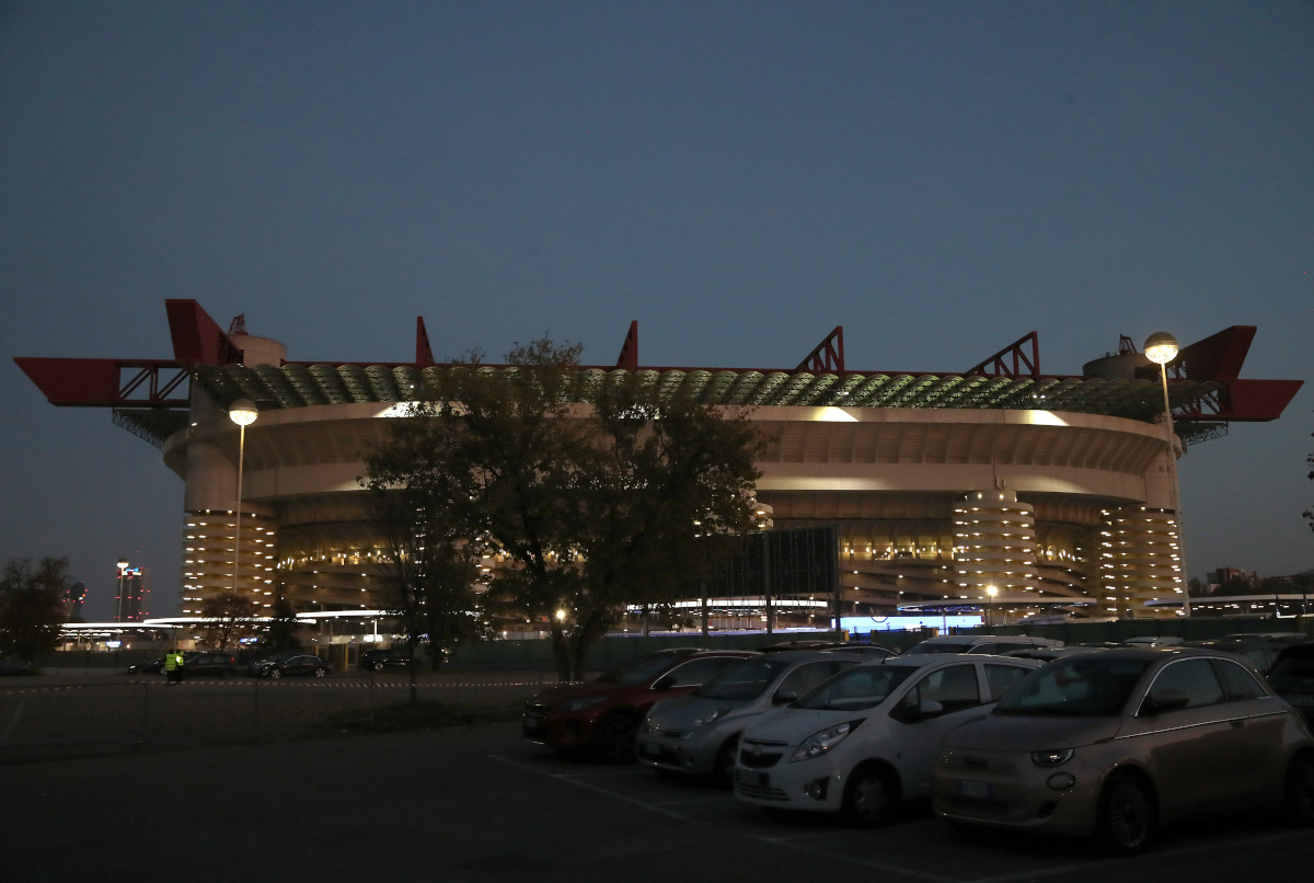 Marotta: ‘Inter and Barcelona deserve to be in the Coppa Campioni Final’ 6 MILAN, ITALY - NOVEMBER 03: A general view of the outside of the stadium prior to the Serie A match between FC Internazionale and Venezia at Stadio Giuseppe Meazza on November 03, 2024 in Milan, Italy. (Photo by Marco Luzzani/Getty Images) San Siro