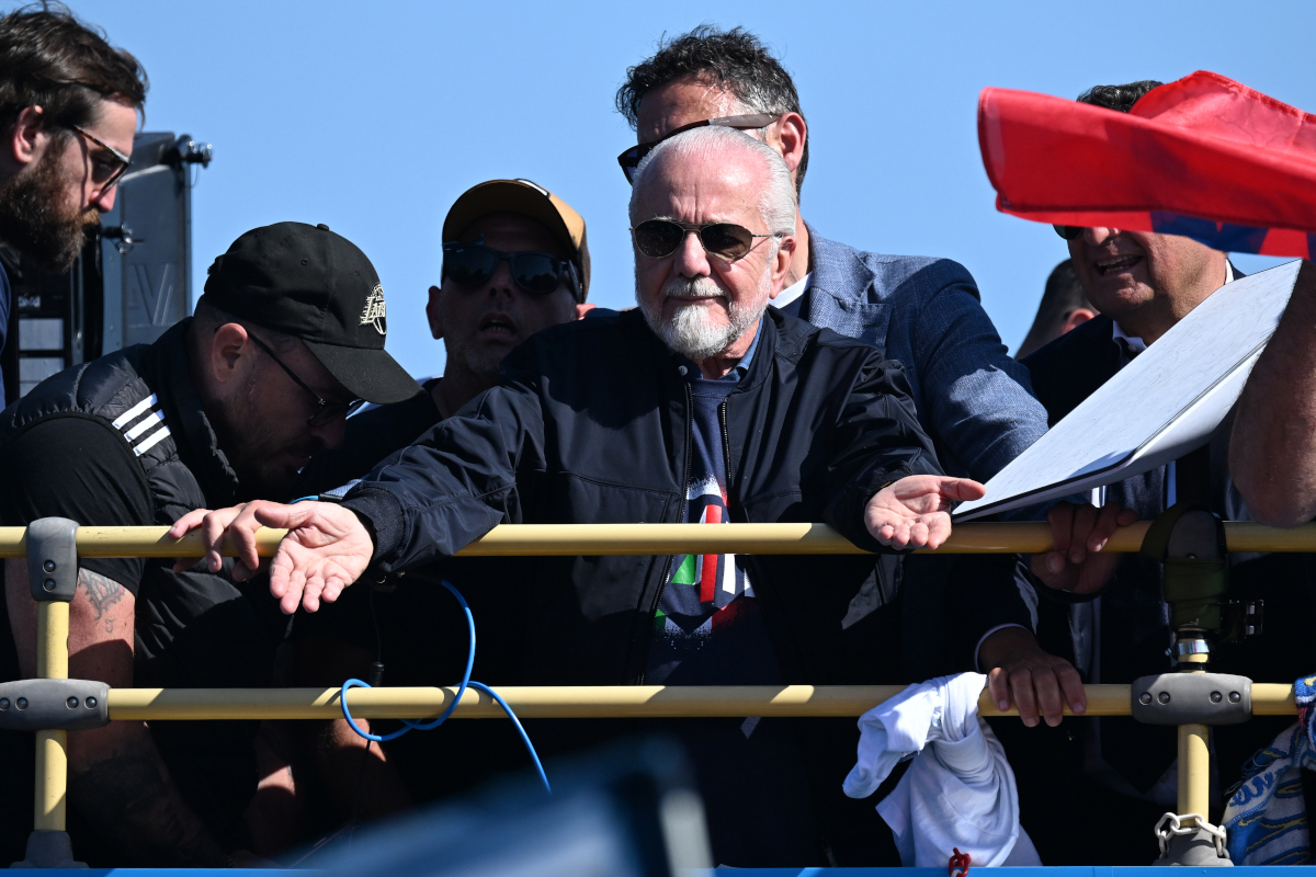 Napoli ‘started De Bruyne talks 3 months ago’ – before Manchester City decision 6 NAPLES, ITALY - MAY 26: Aurelio De Laurentiis, President of SSC Napoli, celebrates the victory of Serie A TIM during the SSC Napoli Trophy Parade on May 26, 2025 in Naples, Italy. (Photo by Francesco Pecoraro/Getty Images)