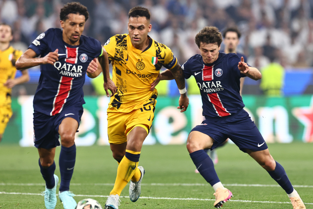 Marotta: ‘Inter view of Inzaghi not changed’ by 5-0 Final defeat 8 epa12147963 Lautaro Martinez (C) of Inter and Marquinhos (L) and Joao Neves (R) of PSG in action during the UEFA Champions League final between Paris Saint-Germain and Internazionale Milano, in Munich, Germany, 31 May 2025. EPA-EFE/ANNA SZILAGYI