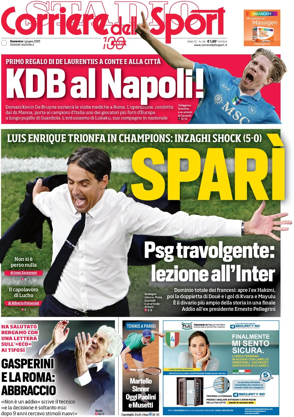 Today’s Papers – Inter disintegrated, historic defeat 6 Today’s Papers – Inter disintegrated, historic defeat 5